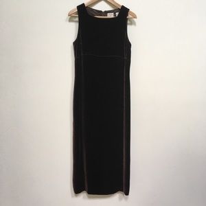 Ann Taylor Loft brown velvet dress size 6